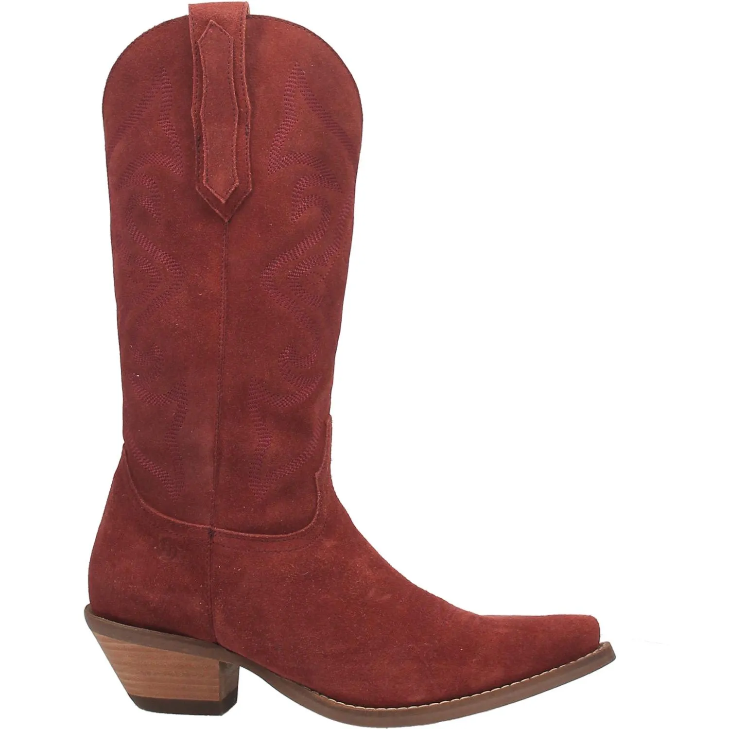 Model Boots Size 9 | Dingo | Out West Suede Cowboy Boots in Cranberry Red FINAL SALE