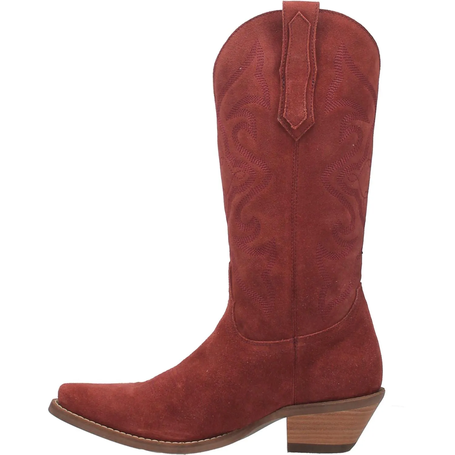 Model Boots Size 9 | Dingo | Out West Suede Cowboy Boots in Cranberry Red FINAL SALE