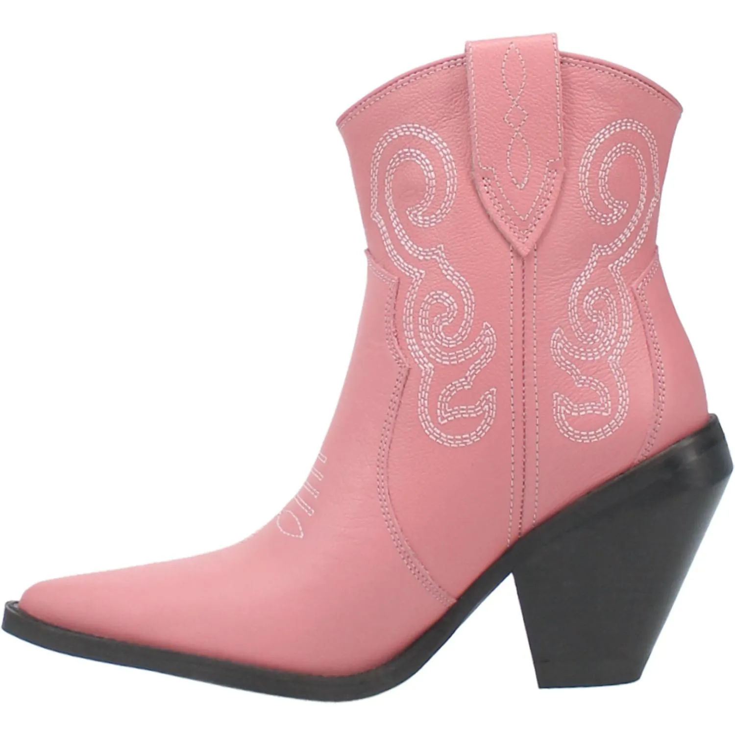 Model Boots Size 9 | Dingo | Pretty N Prissy Leather Bootie in Pink  *DISCONTINUED*