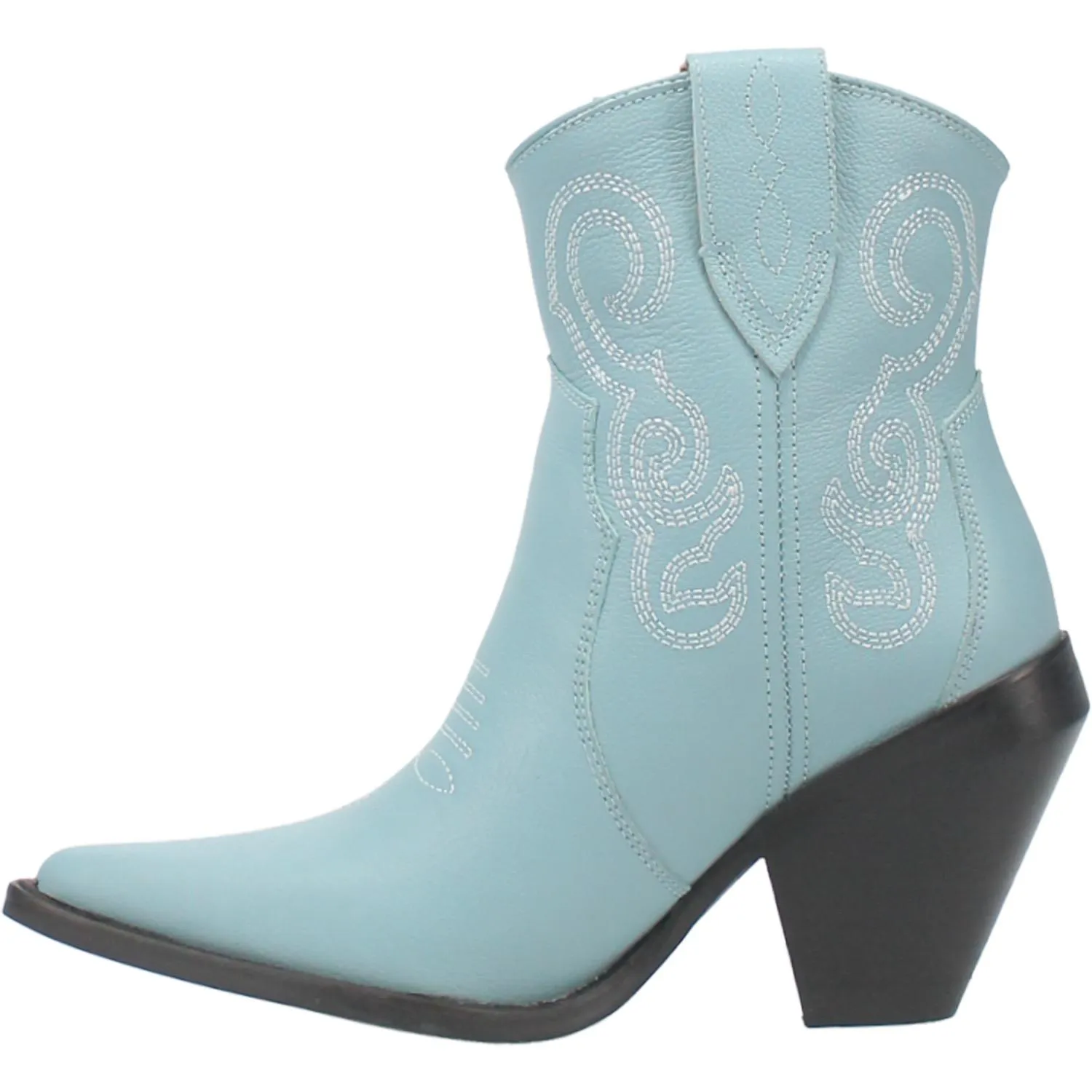 Model Shoes Size 9 | Dingo | Pretty N Prissy Leather Bootie in Blue *DISCONTINUED*