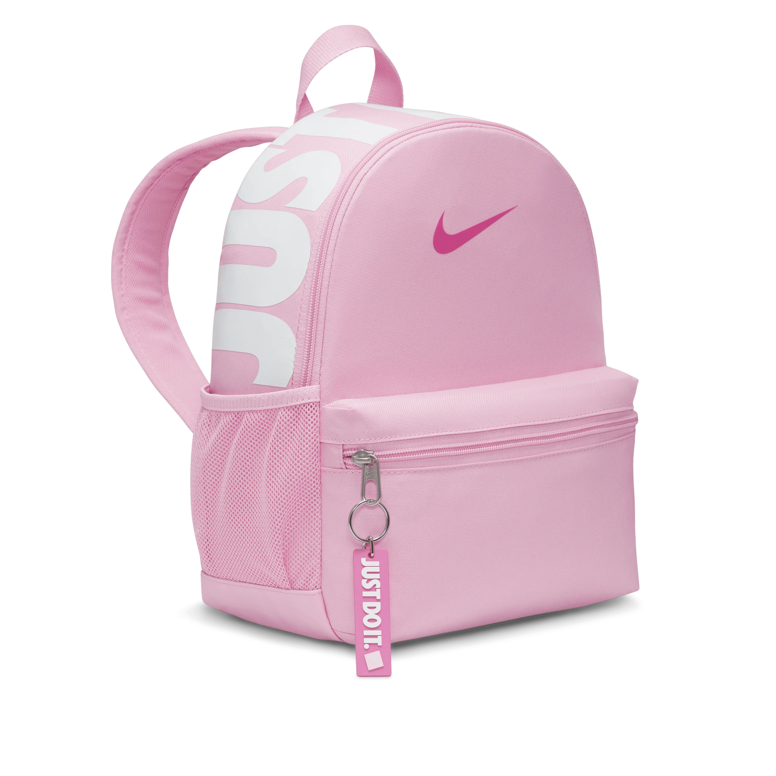 Nike Kids Brasilia JDI Mini Backpack-Pink Rise/White/Laser Fuchsia