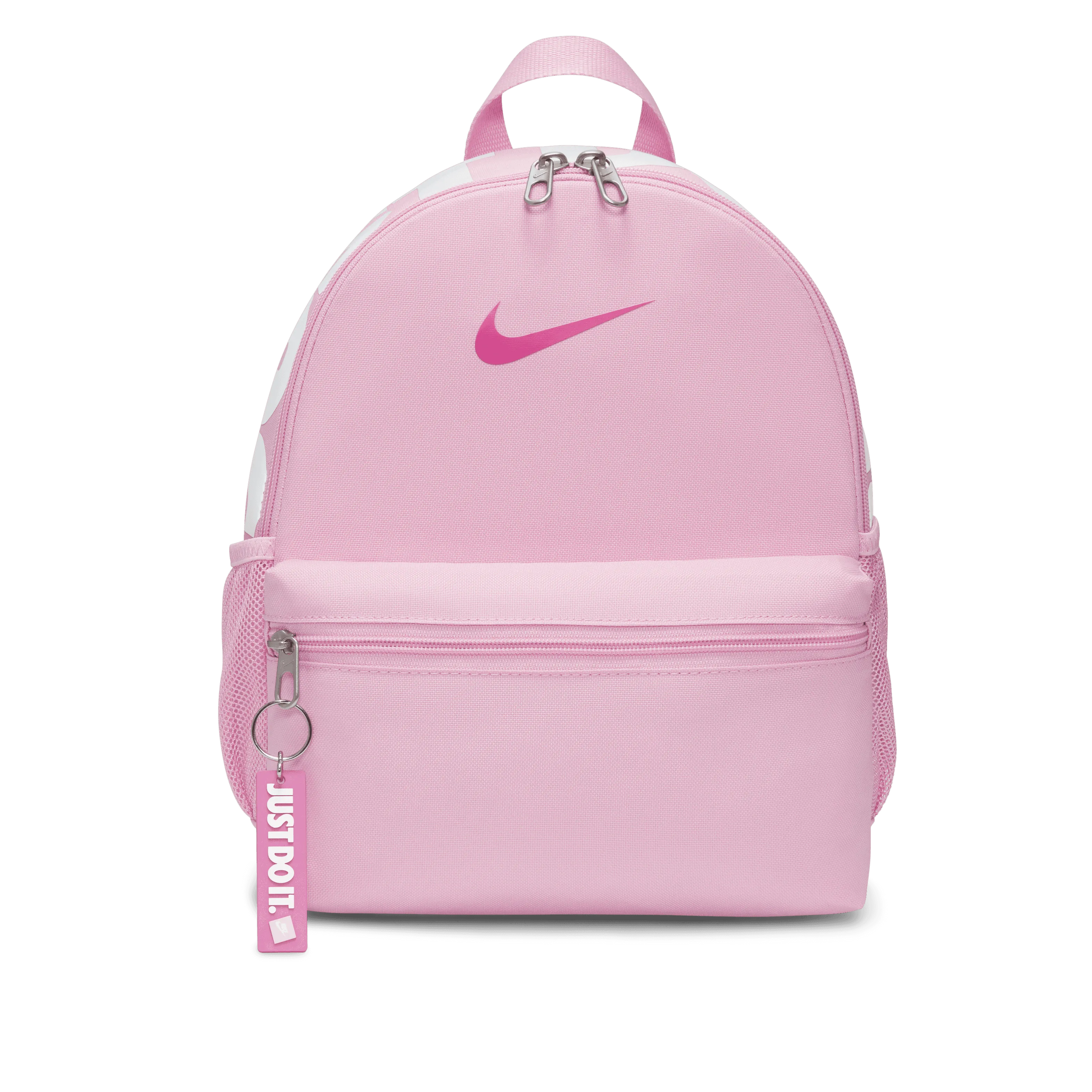 Nike Kids Brasilia JDI Mini Backpack-Pink Rise/White/Laser Fuchsia