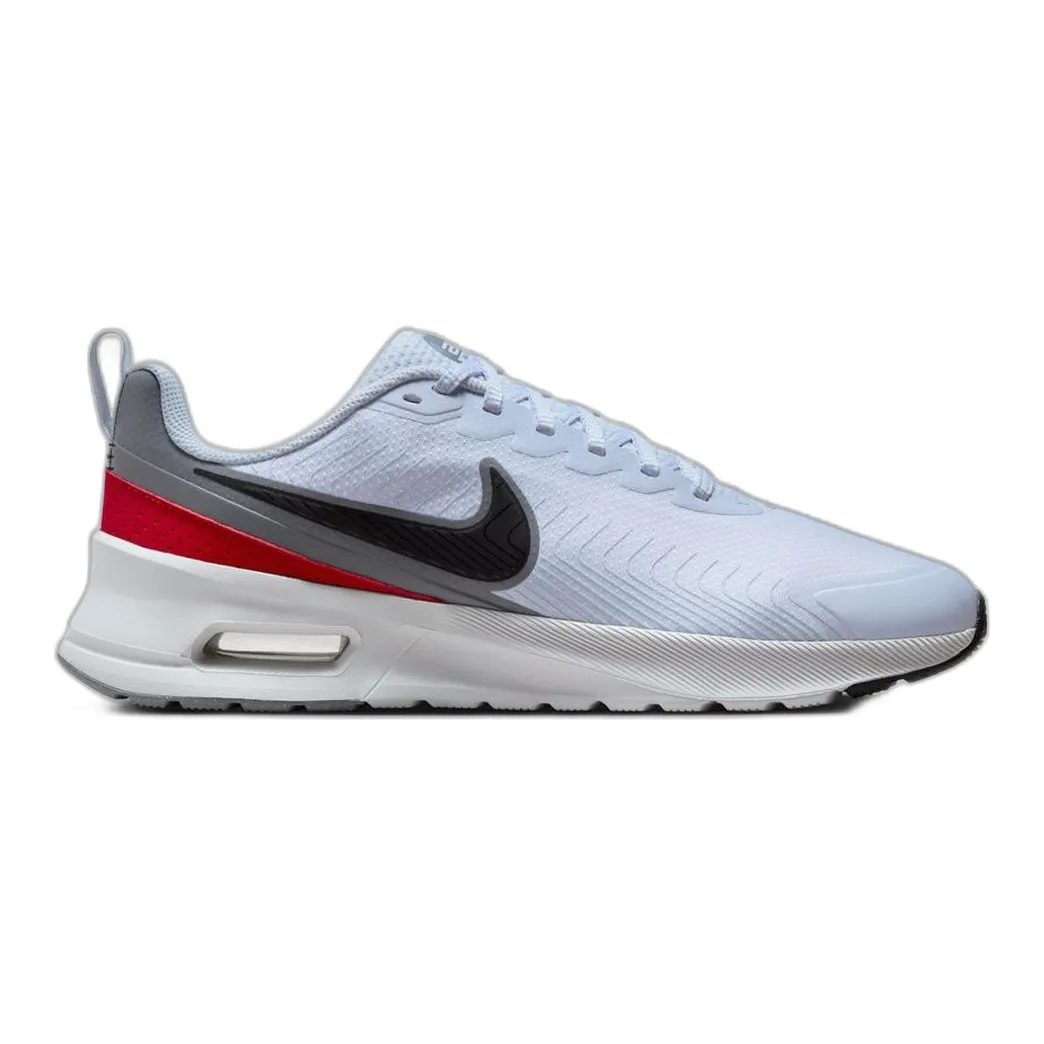 Nike Men's Air Max Nuaxis Shoes - Football Grey / Black / White / Gym Red