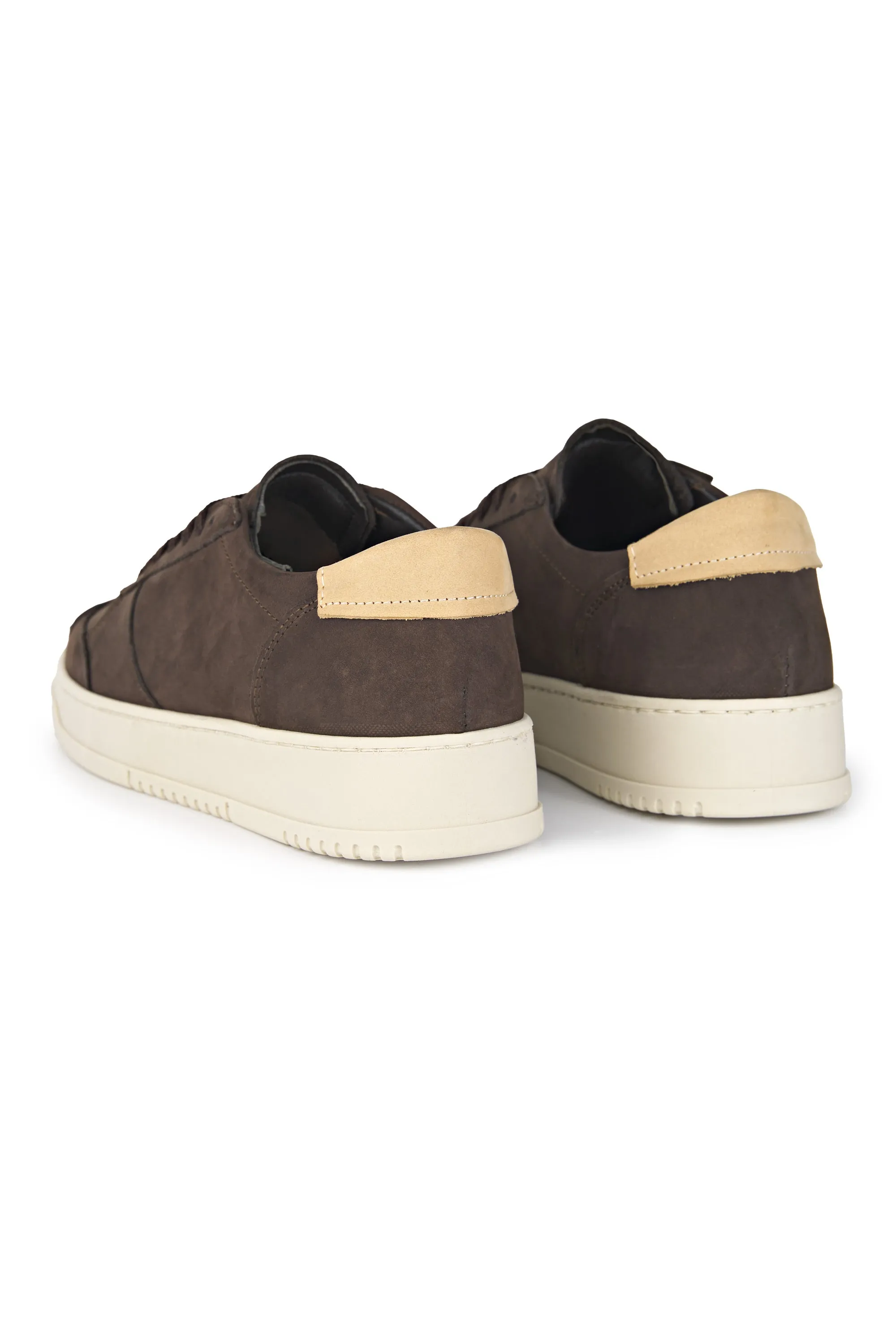 Nubuck Leather Court Sneakers