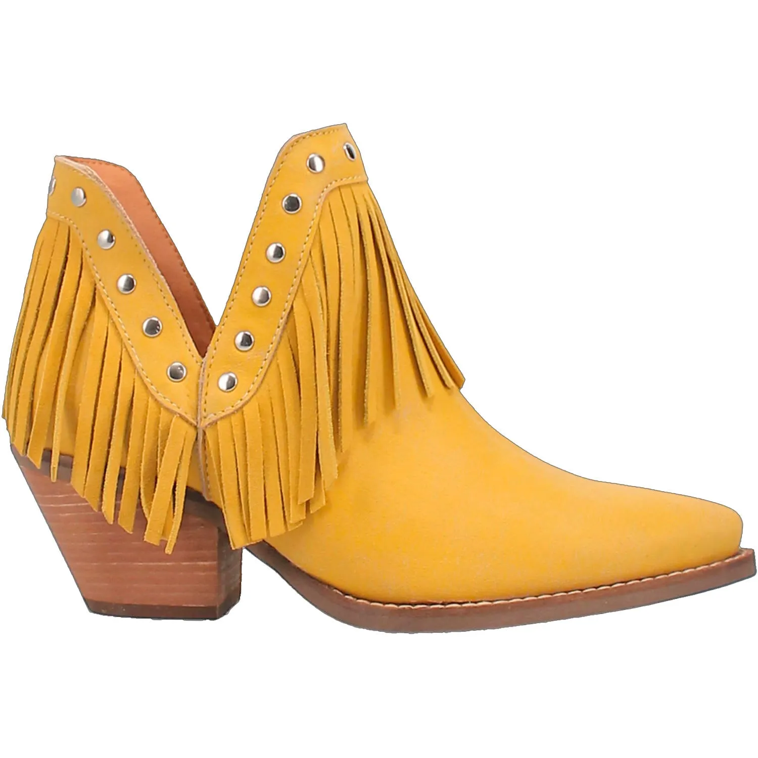 Online Exclusive | Dingo | Fine N' Dandy Cowboy Booties in Yellow**PREORDER