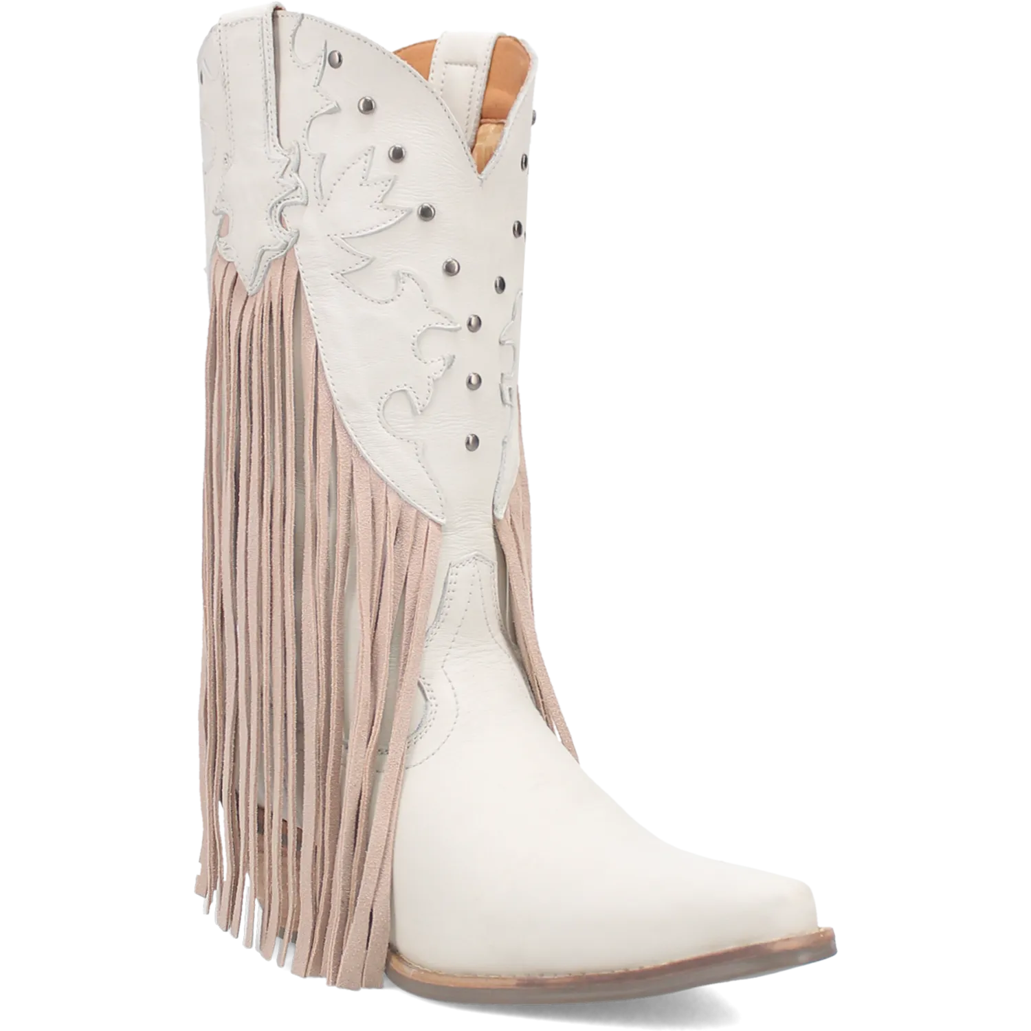 Online Exclusive | Dingo | Hoedown Leather Boot in Off White **PREORDER