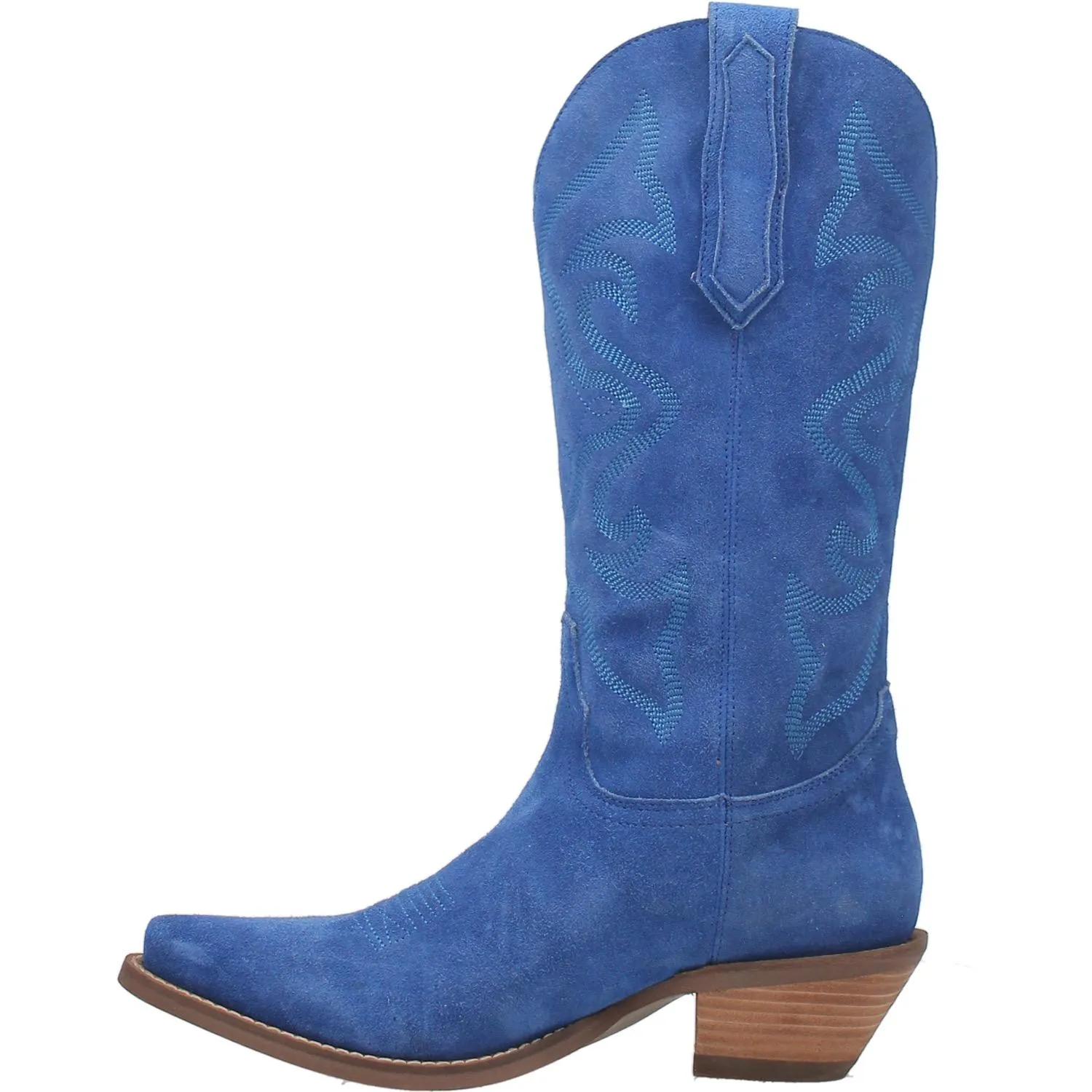 Online Exclusive | Dingo | Out West Suede Cowboy Boots in Blue  **PREORDER