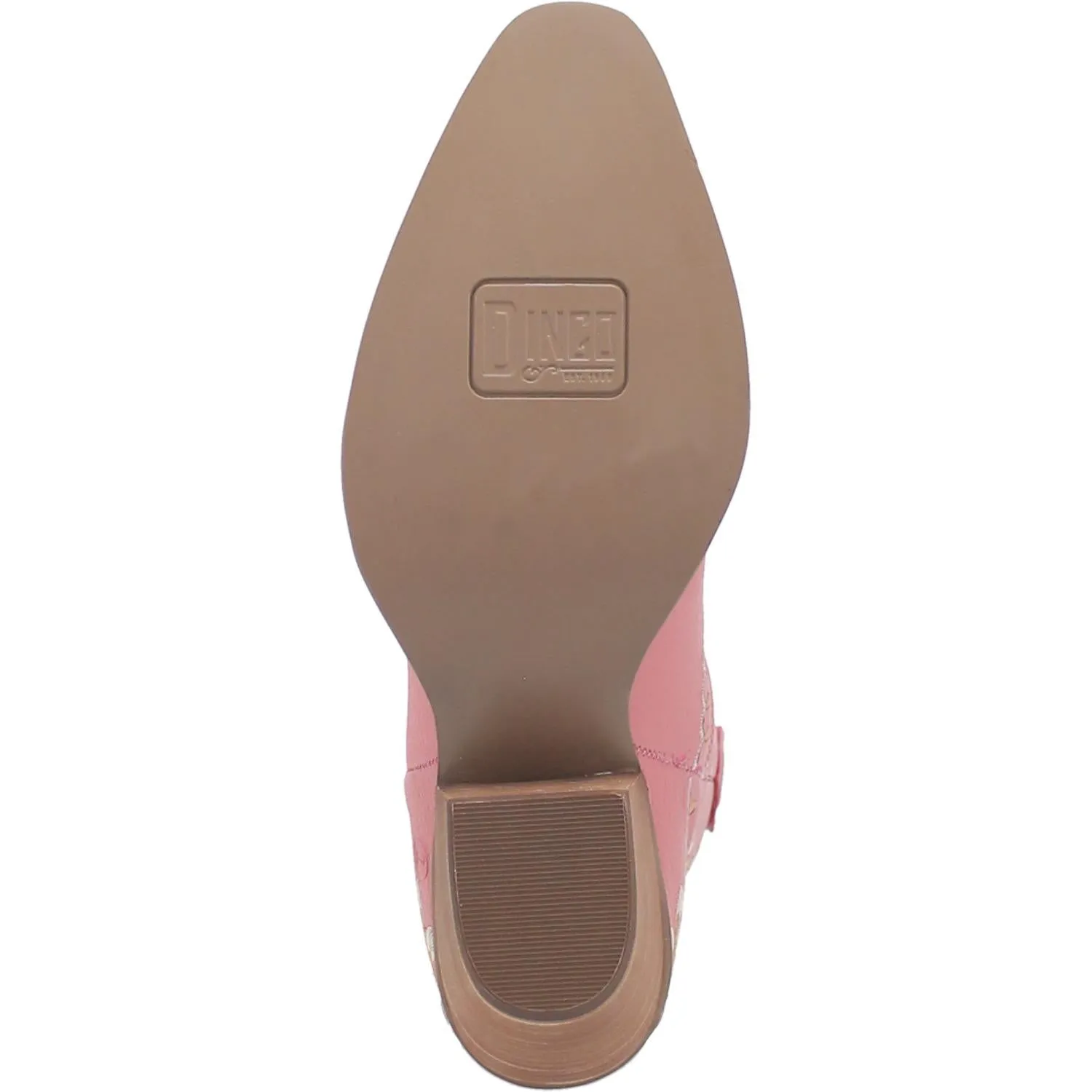 Online Exclusive | Dingo | Primrose Pink Leather Floral Stitch Bootie in Pink **PREORDER