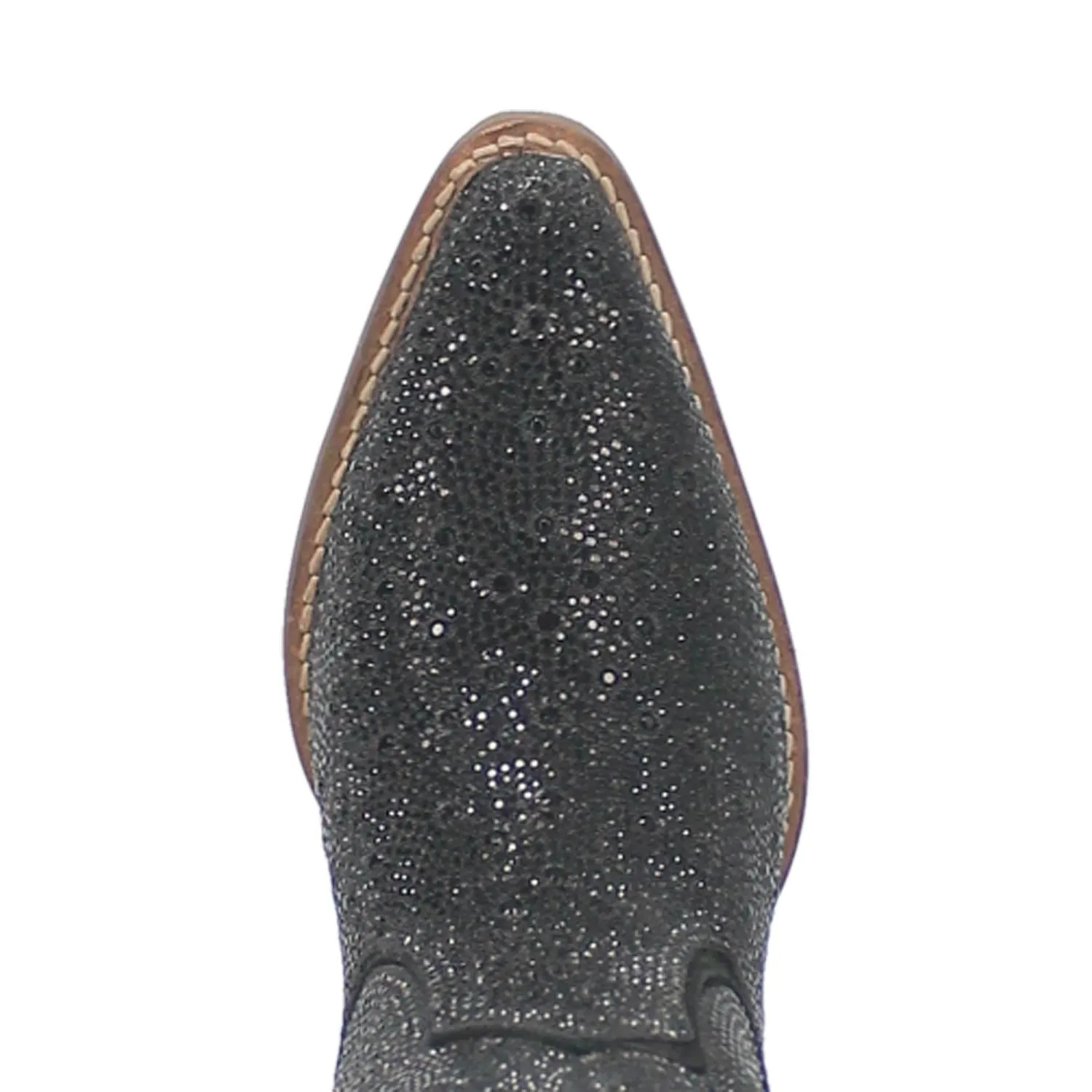 Online Exclusive | Dingo | Silver Dollar Rhinestone Cowboy Boots in Black **PREORDER