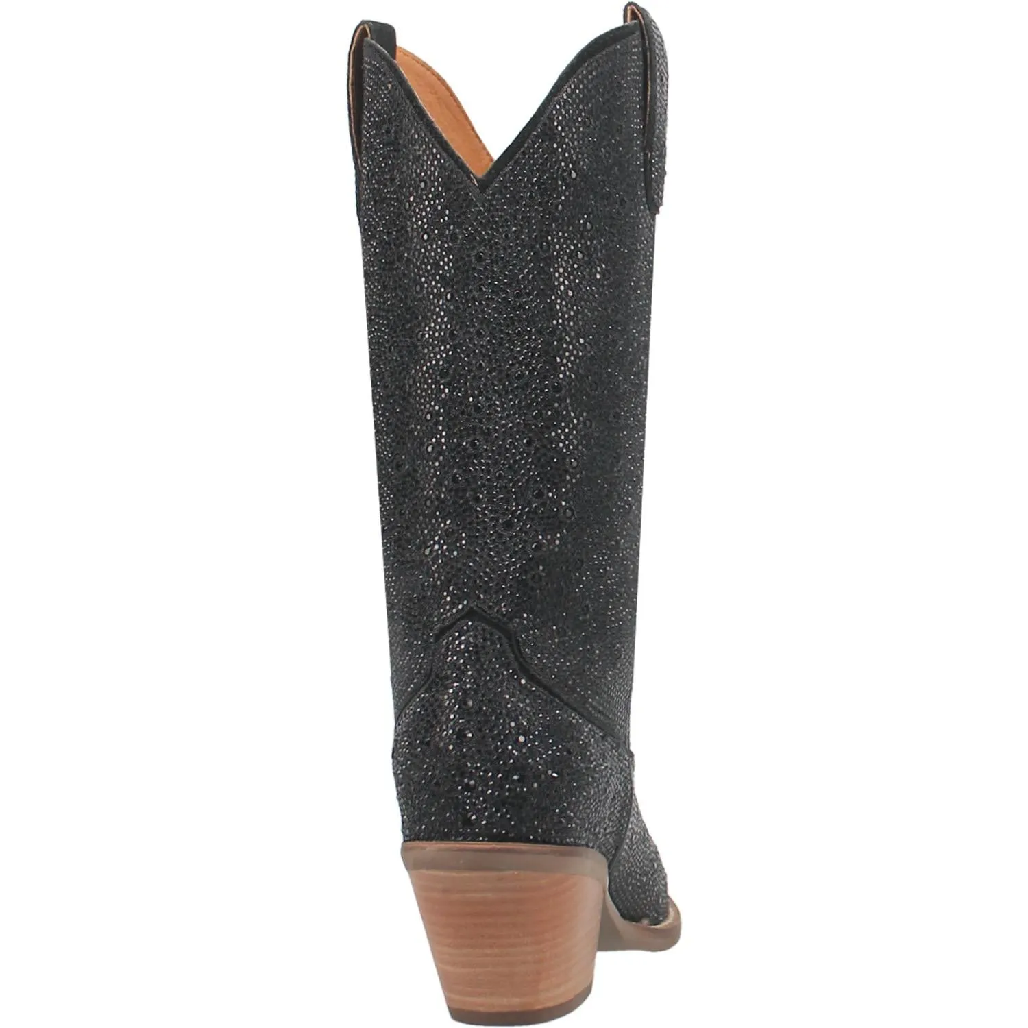 Online Exclusive | Dingo | Silver Dollar Rhinestone Cowboy Boots in Black **PREORDER