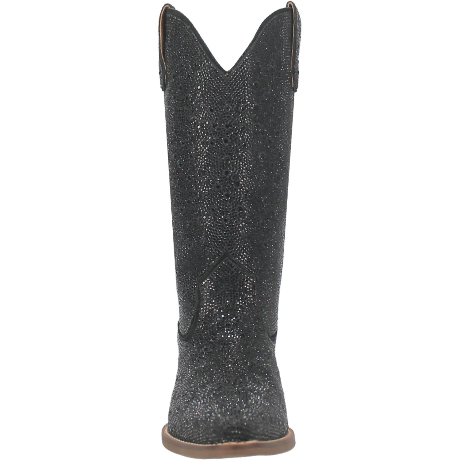 Online Exclusive | Dingo | Silver Dollar Rhinestone Cowboy Boots in Black **PREORDER