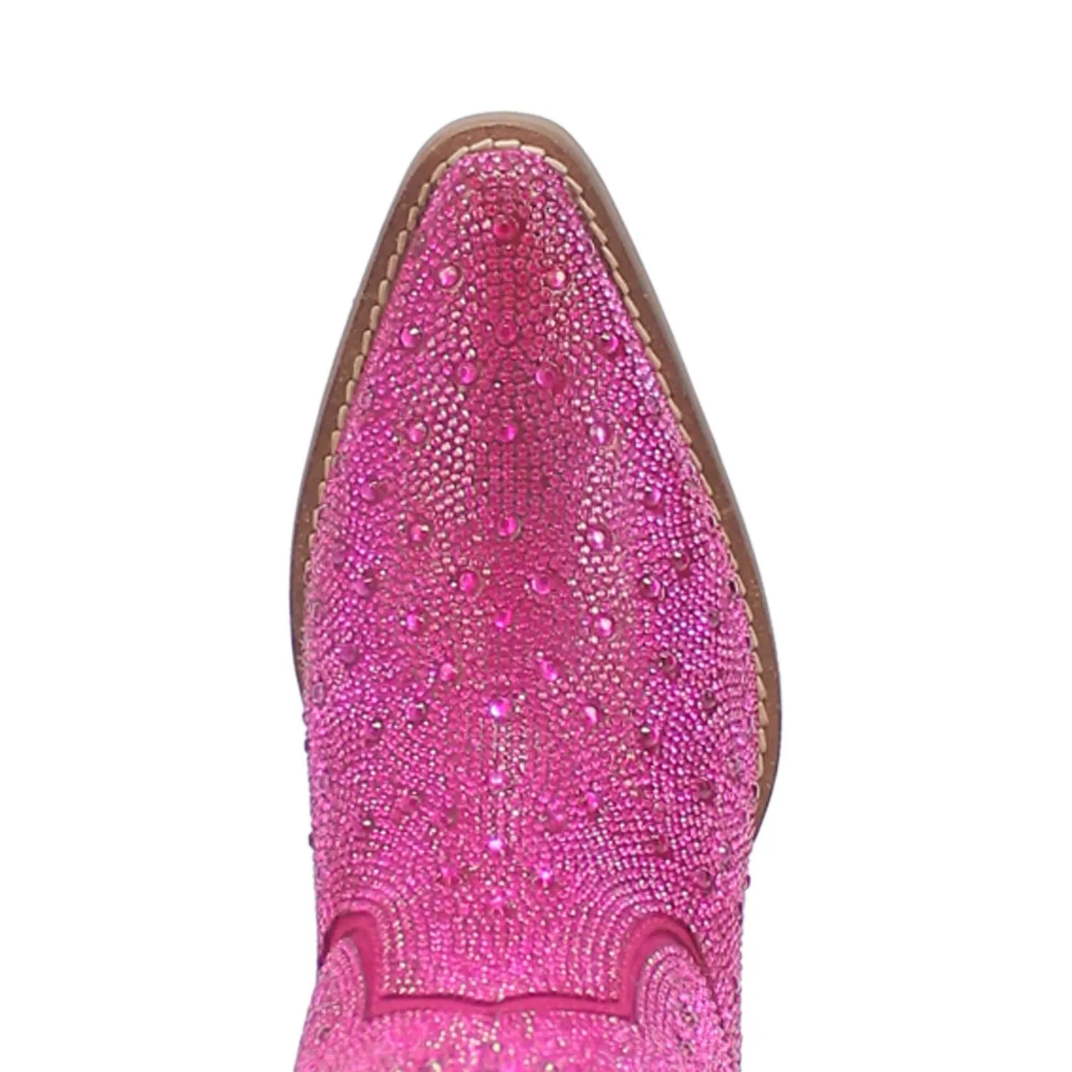 Online Exclusive | Dingo | Silver Dollar Rhinestone Cowboy Boots in Fuchsia Pink **PREORDER