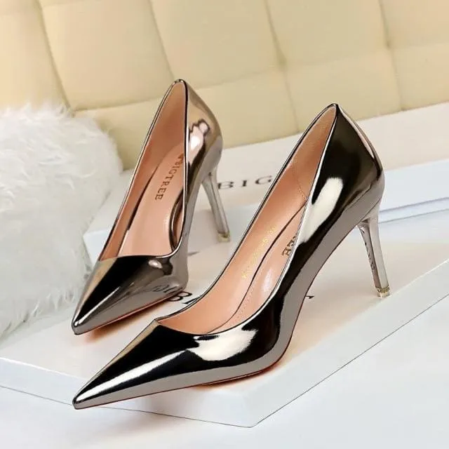 PATENT LEATHER SEXY WEDDING SHOES