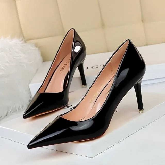 PATENT LEATHER SEXY WEDDING SHOES