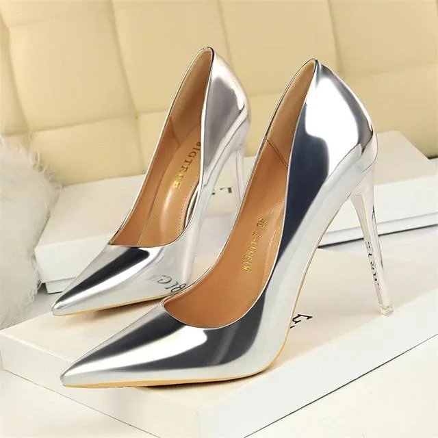 PATENT LEATHER SEXY WEDDING SHOES