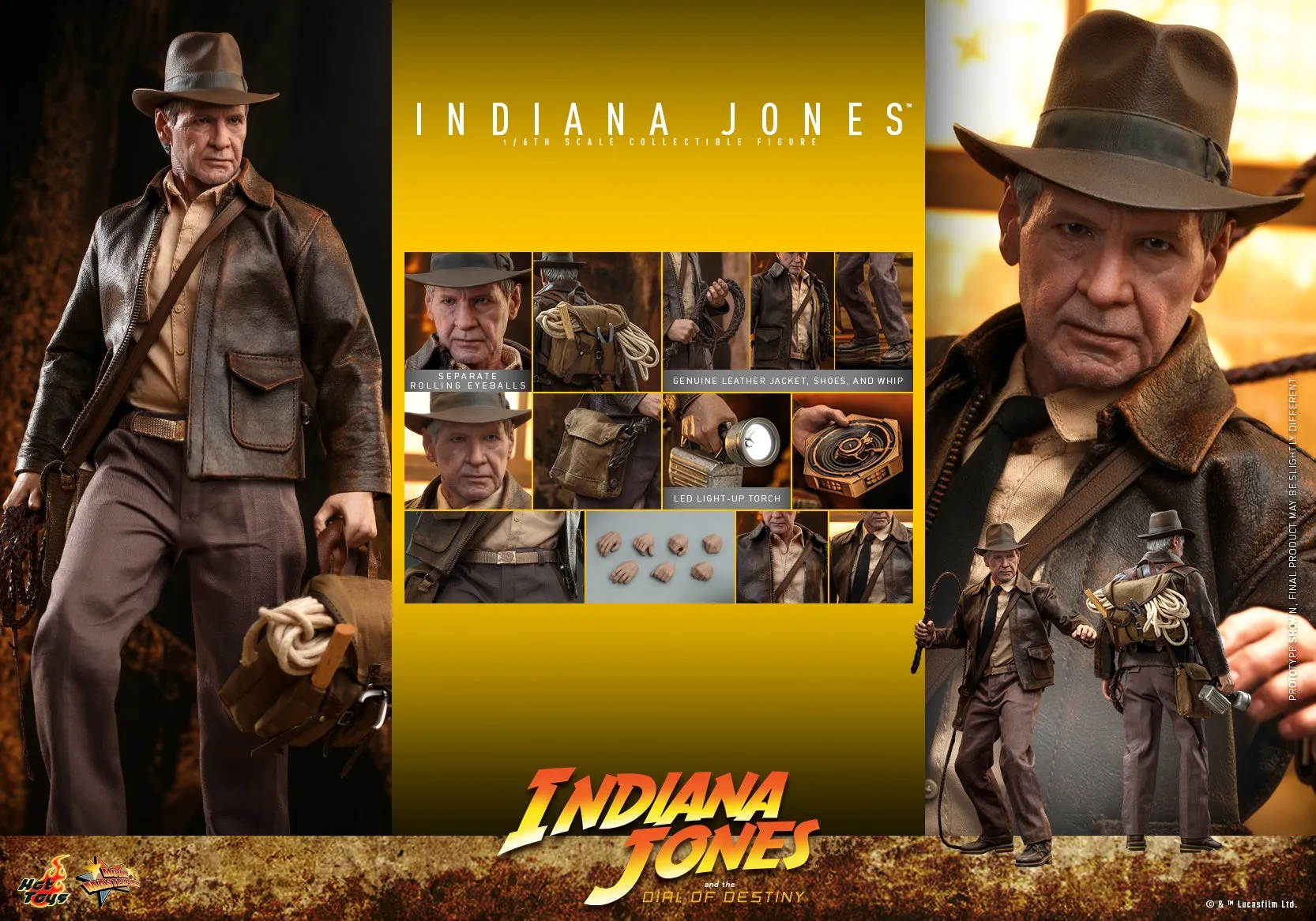 [Pre-Order] Hot Toys - MMS716 - Indiana Jones and the Dial of Destiny - 1/6th scale Indiana Jones Collectible Figure