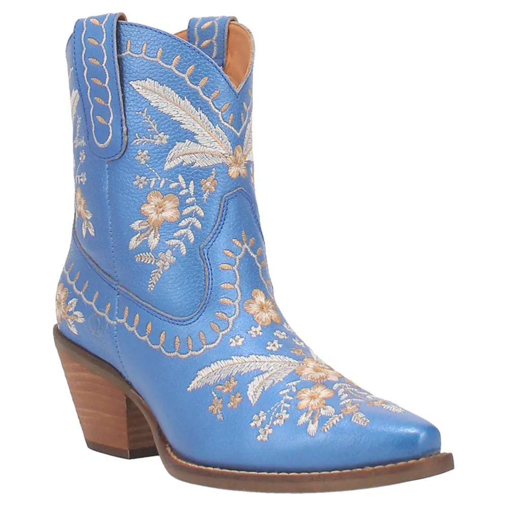 Primrose Embroidered Floral Snip Toe Cowboy Booties