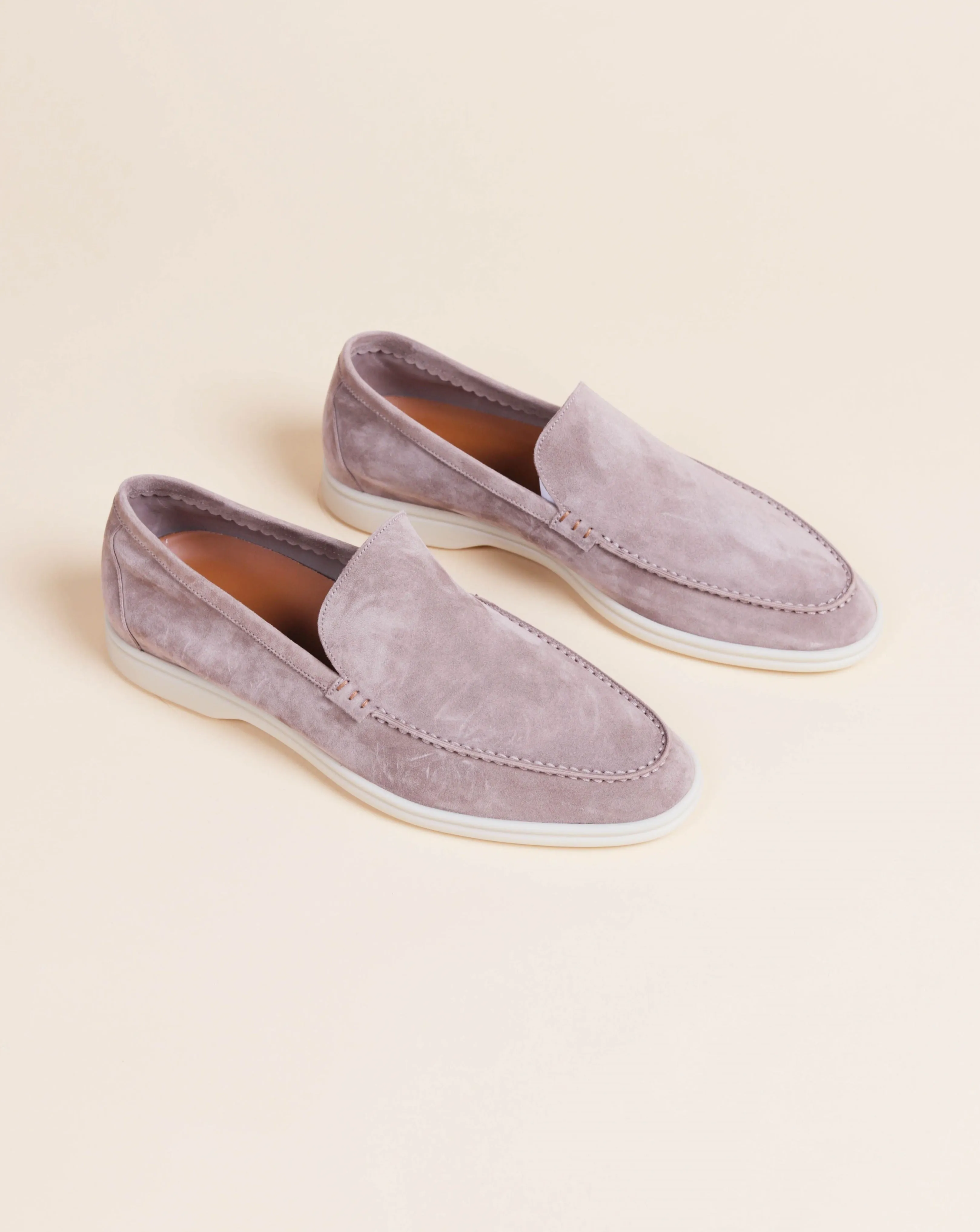 PSM092S LOAFER SUEDE LIGHT GREY