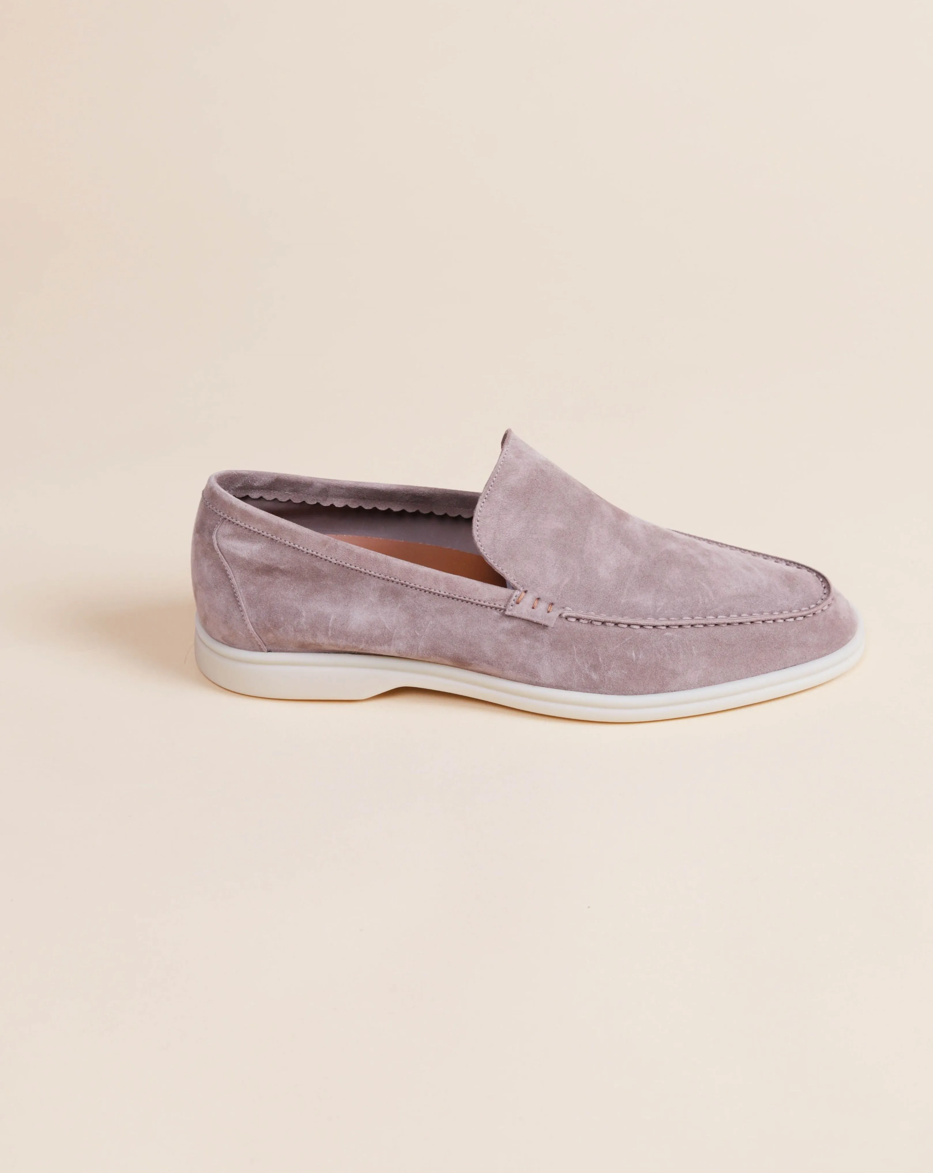 PSM092S LOAFER SUEDE LIGHT GREY