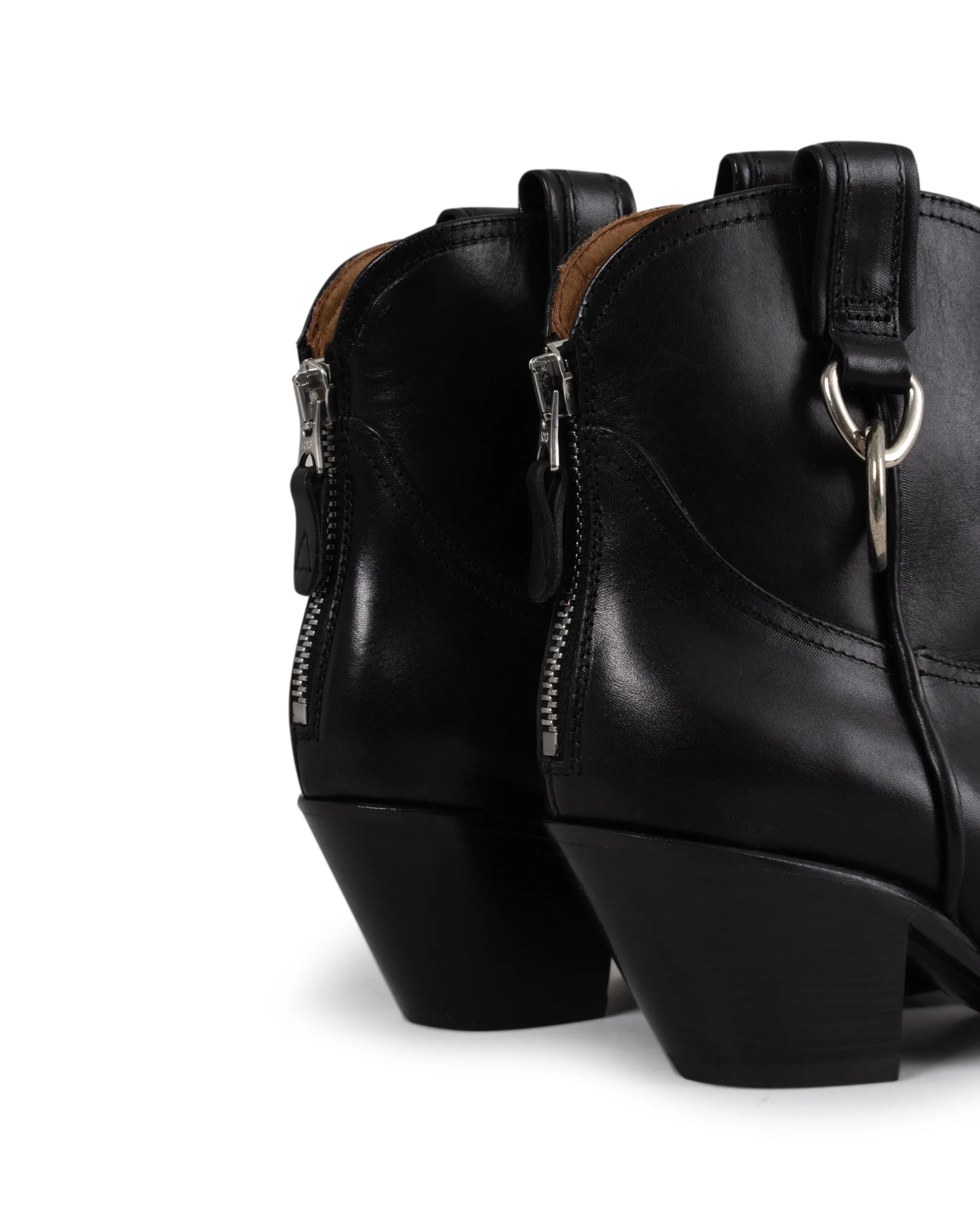 R13 LA | RING COWBOY ANKLE BOOTS