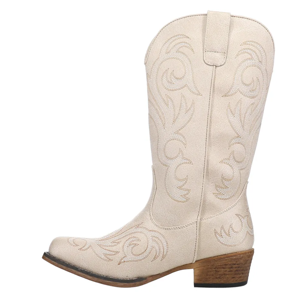 Riley Embroidered Snip Toe Cowboy Boots