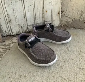 Roper Children/Youth Hang Loose Brown Canvas Lace Up Shoe 1793-2981