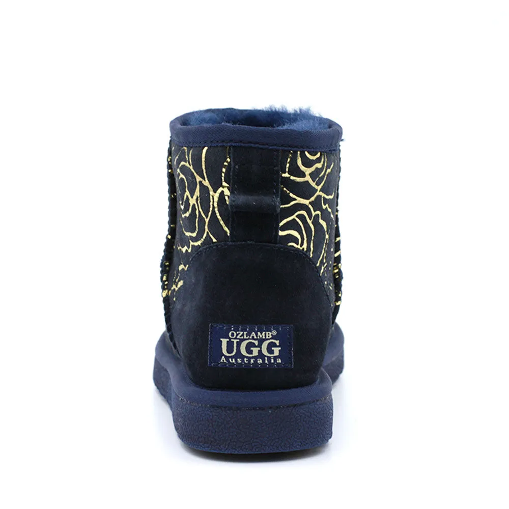 Rosy Short Ugg Boot - Navy