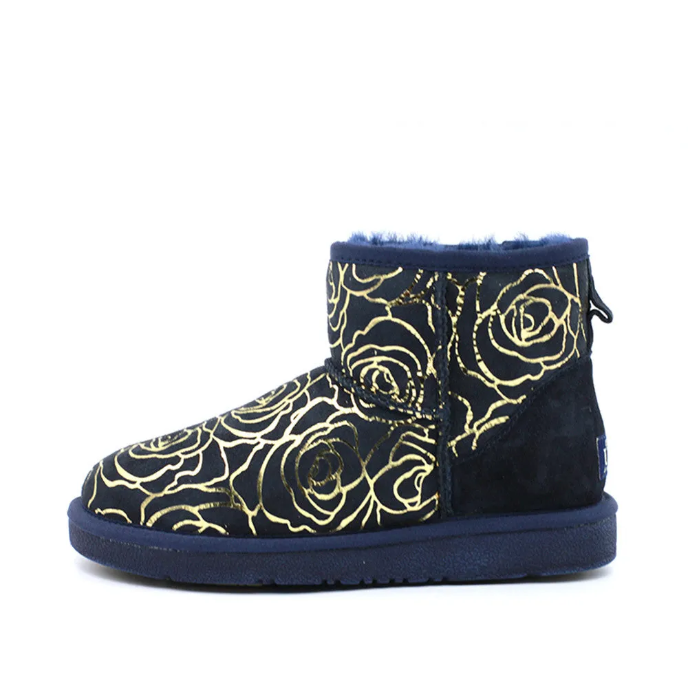 Rosy Short Ugg Boot - Navy