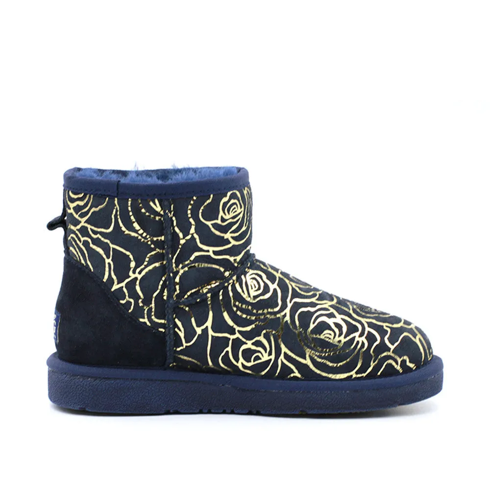 Rosy Short Ugg Boot - Navy