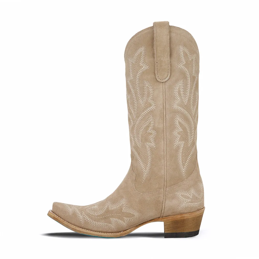 Saratoga x West Desperado Embroidered Snip Toe Cowboy Boots