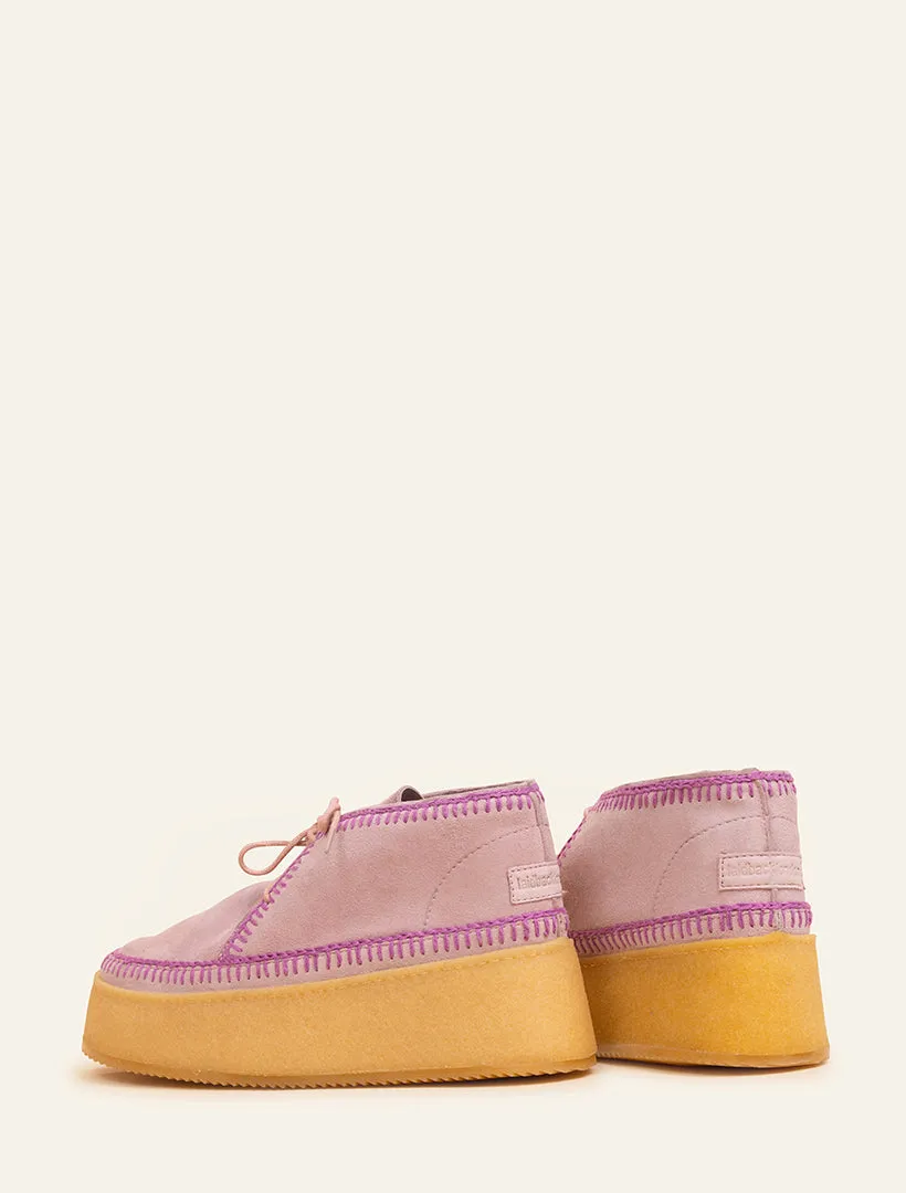 Shenje Platform Chukka Boots Rose Purple