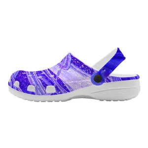 Snooty Fox Art Crocs Clogs - Lavender Swirls