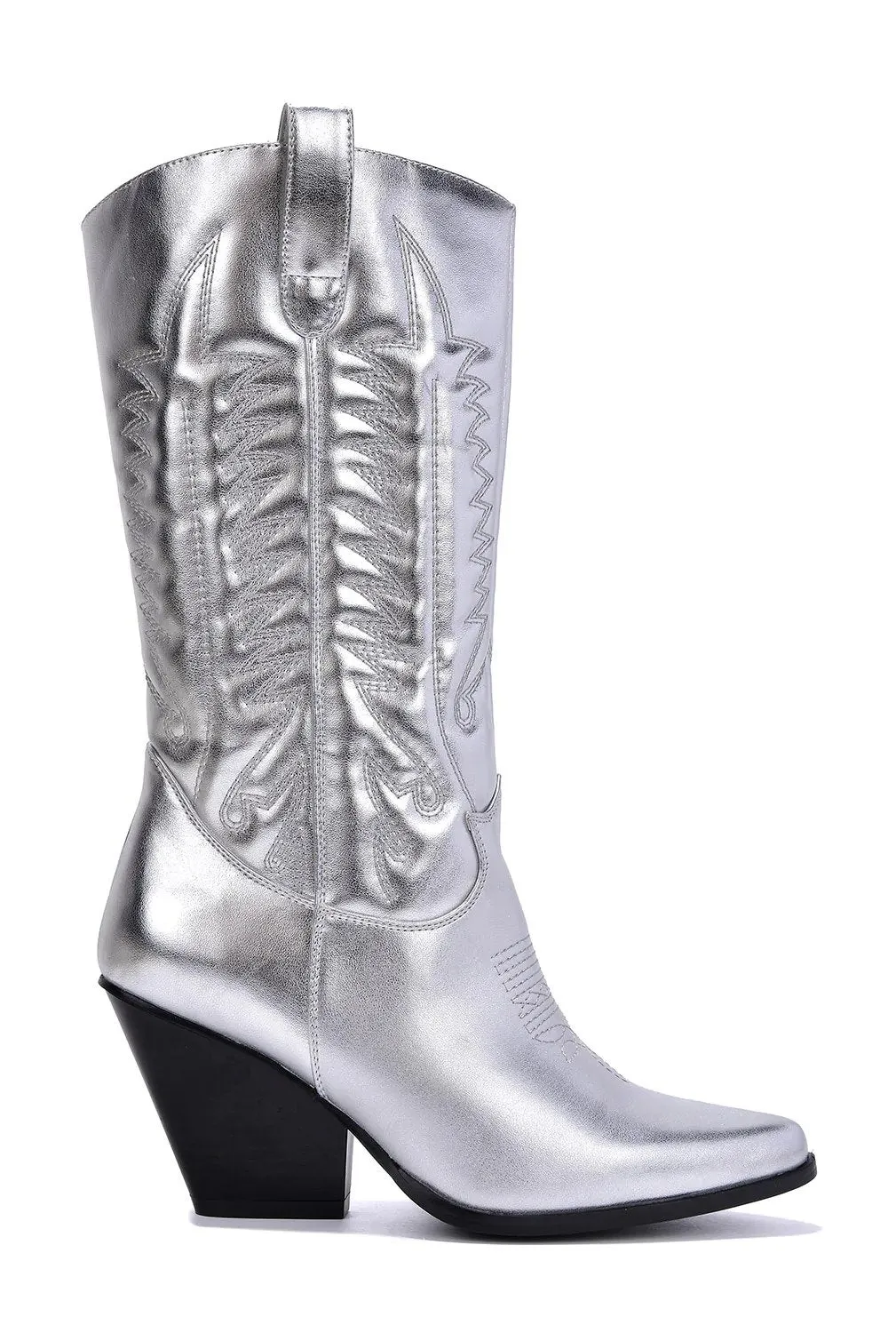 Southern Belle Silver Cowboy Boots