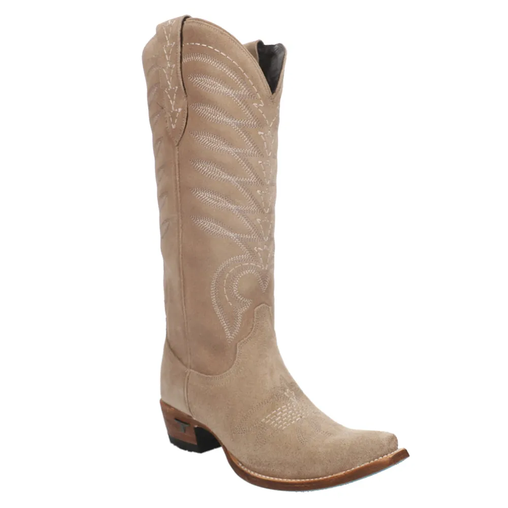 Squash Blossom Embroidery Snip Toe Cowboy Boots