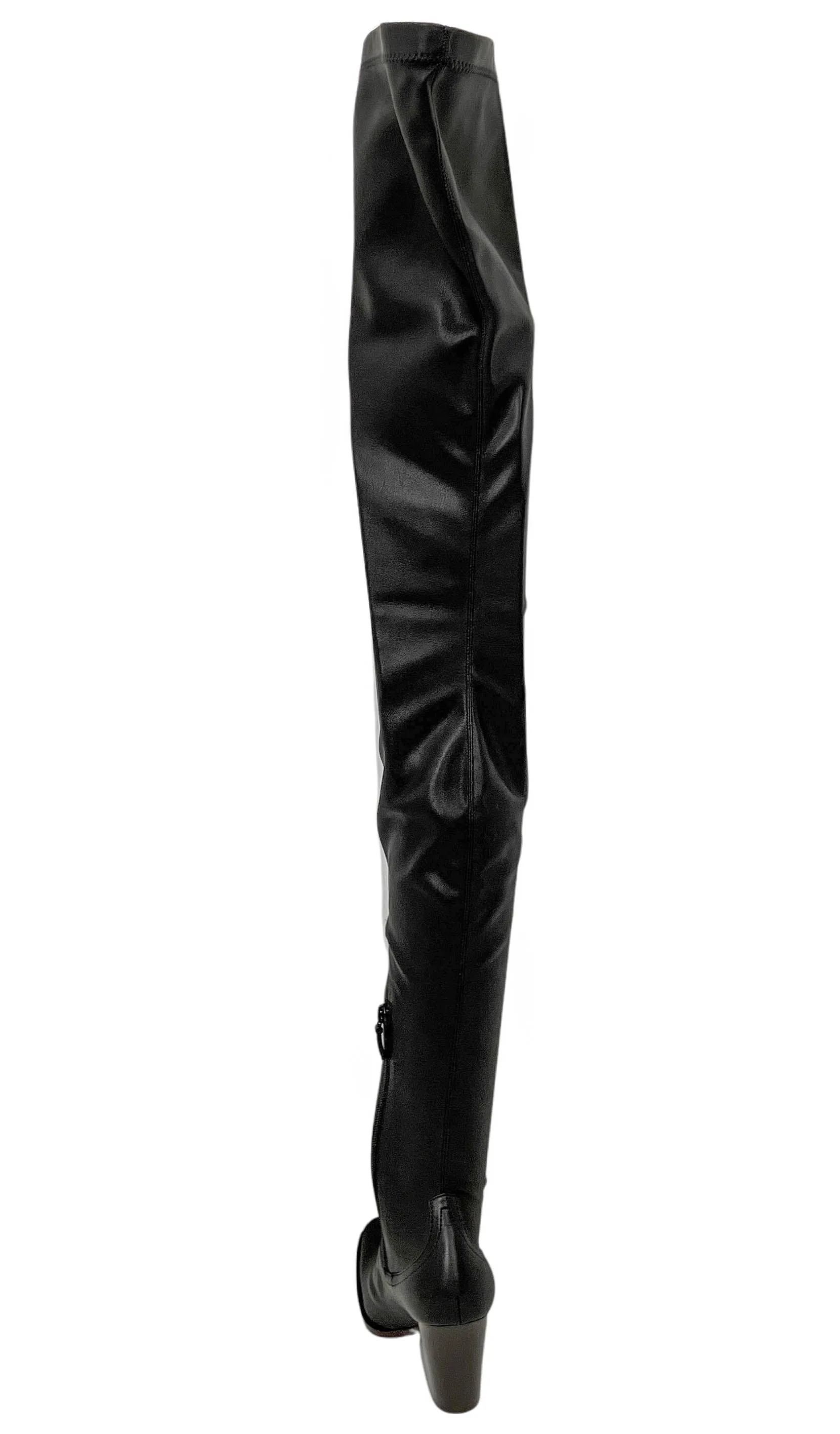 Stella McCartney Cowboy Stretch Over The Knee Boots in Black