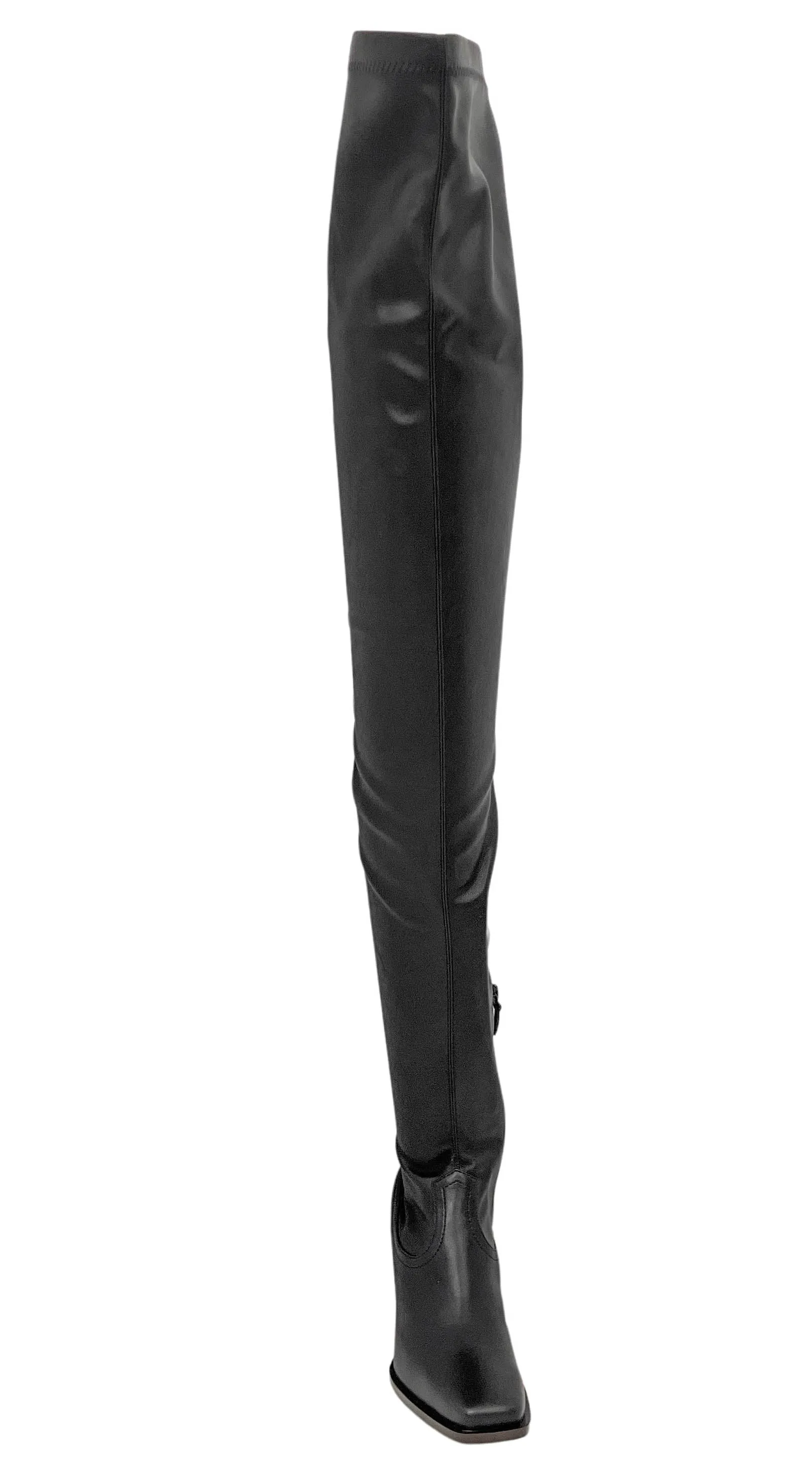 Stella McCartney Cowboy Stretch Over The Knee Boots in Black