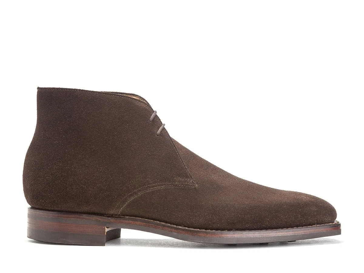 Tetbury Dark Brown Suede