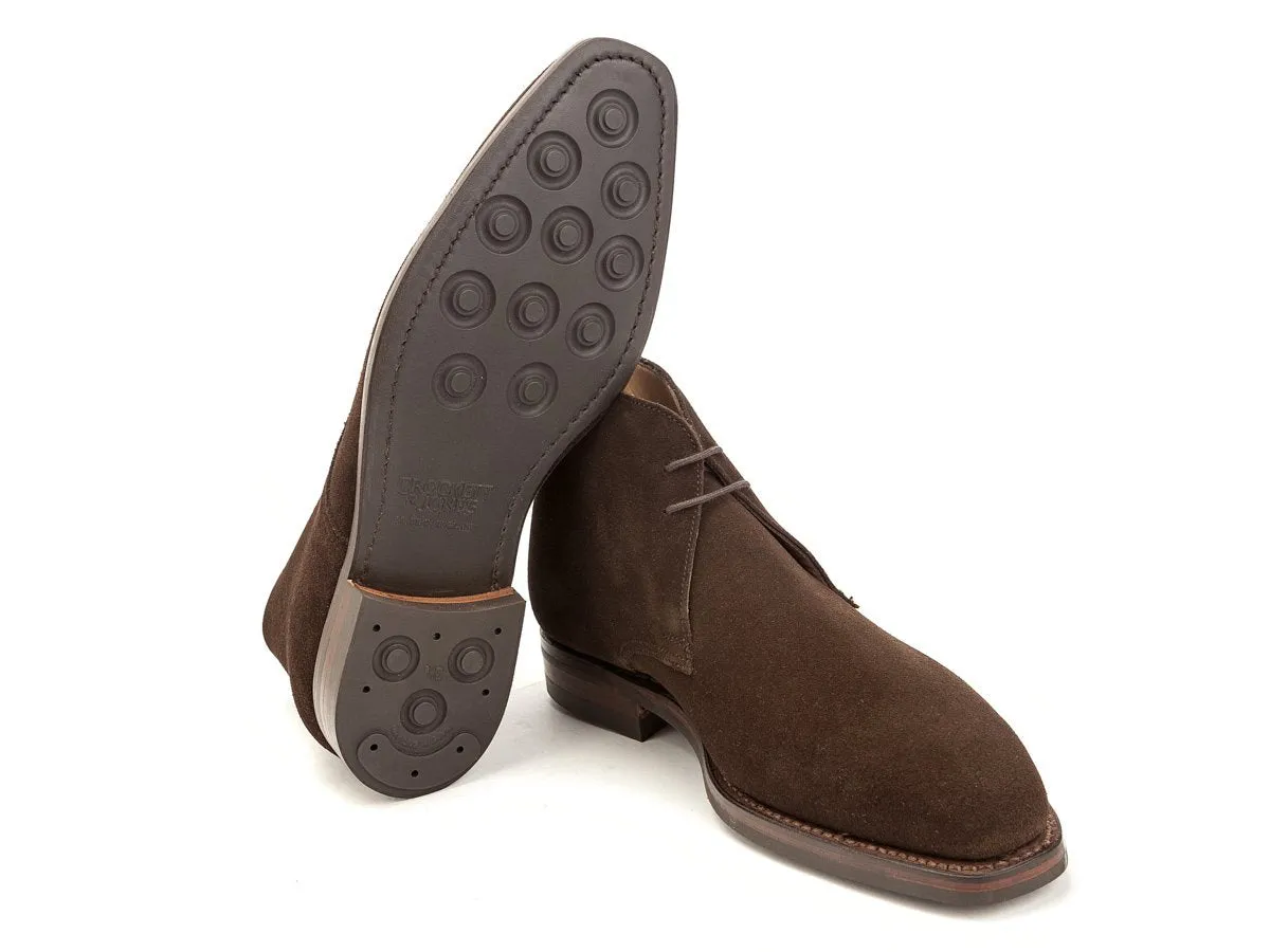 Tetbury Dark Brown Suede