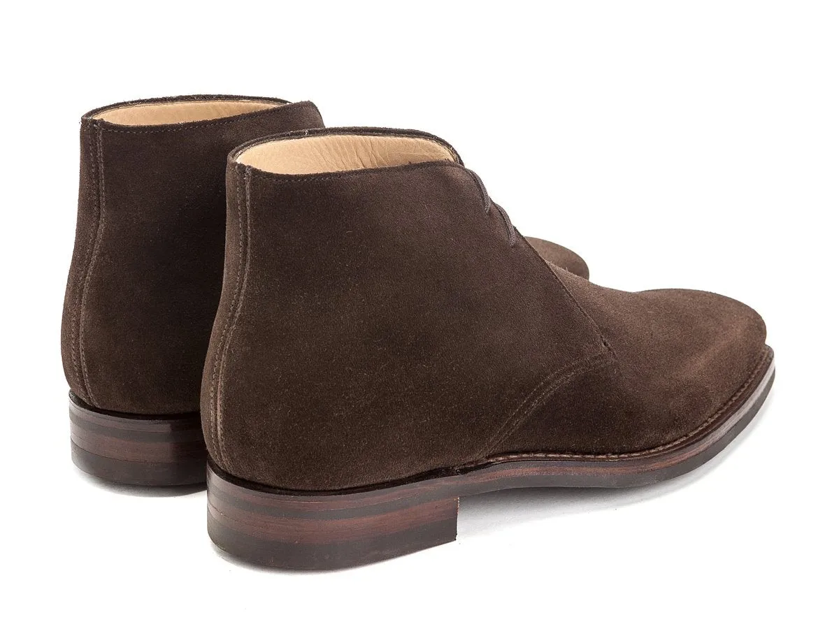 Tetbury Dark Brown Suede