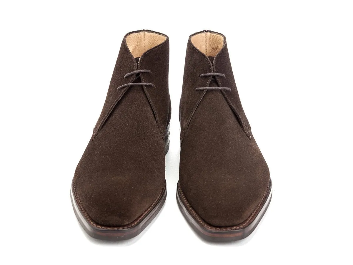 Tetbury Dark Brown Suede