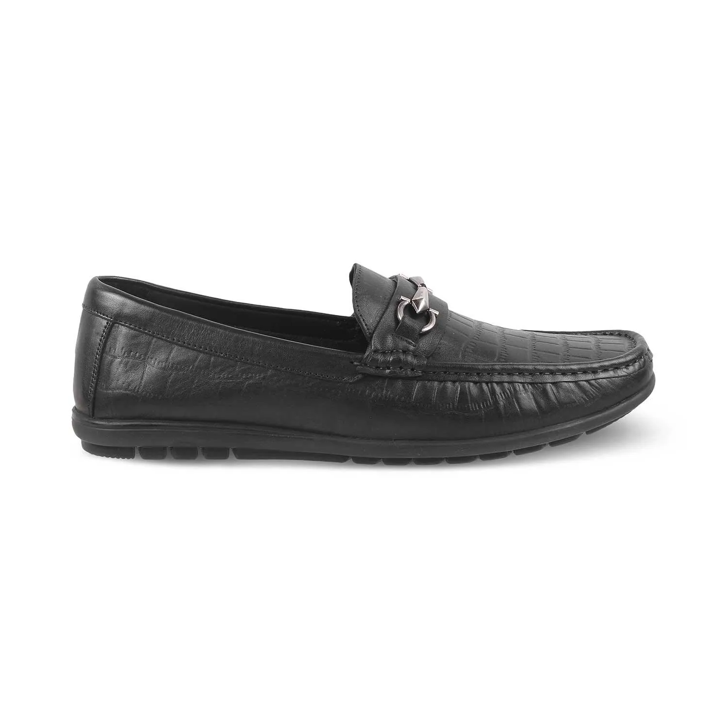 The Accademia Black Men's Leather Loafers Tresmode