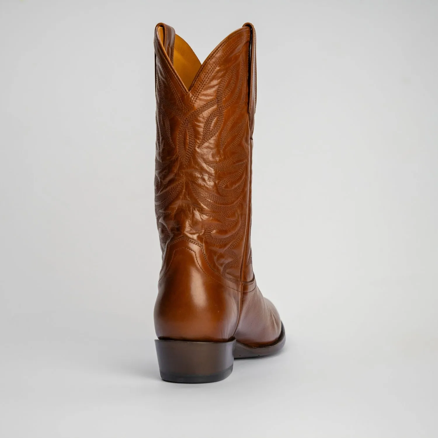 The Sterling | Men's Cowboy Boot | Natural Grain Calfskin Leather | Whiskey