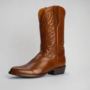 The Sterling | Men's Cowboy Boot | Natural Grain Calfskin Leather | Whiskey