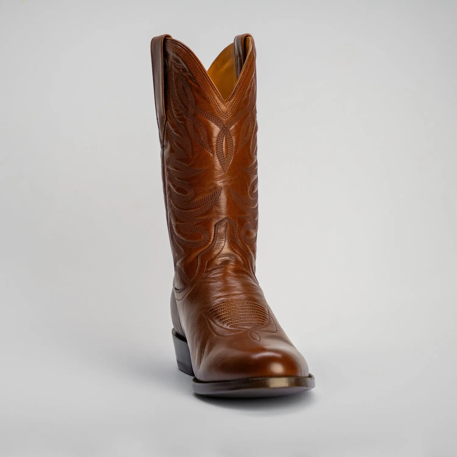 The Sterling | Men's Cowboy Boot | Natural Grain Calfskin Leather | Whiskey