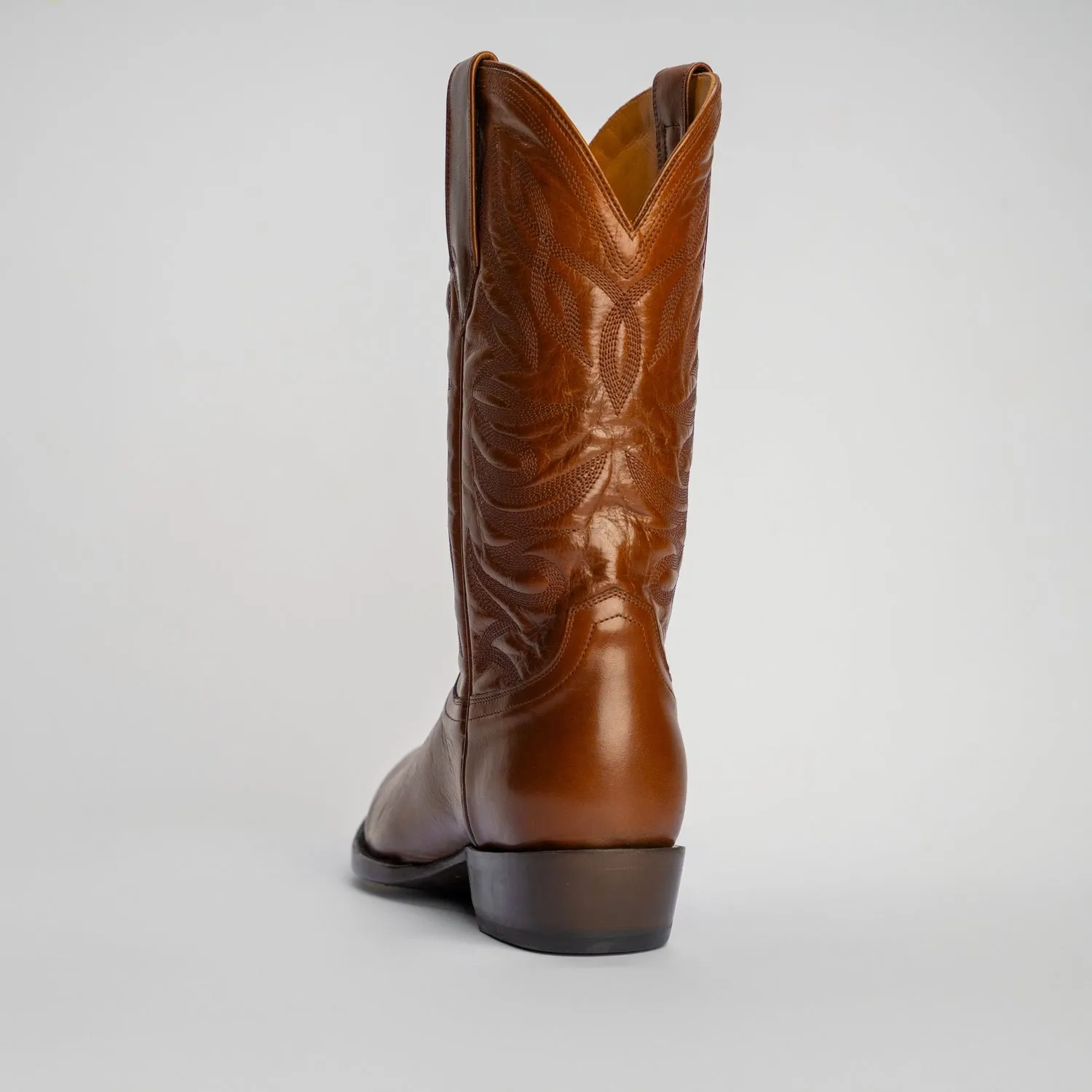 The Sterling | Men's Cowboy Boot | Natural Grain Calfskin Leather | Whiskey