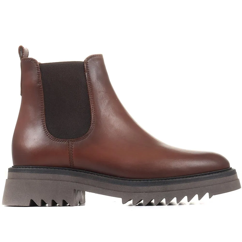 Trieste Chunky Leather Chelsea Boots - TRIESTE / 318 810