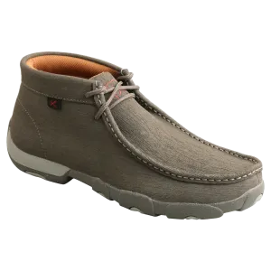 Twisted X Men's Casual Dark Grey Chukka Driving Moc Shoes MDM0086