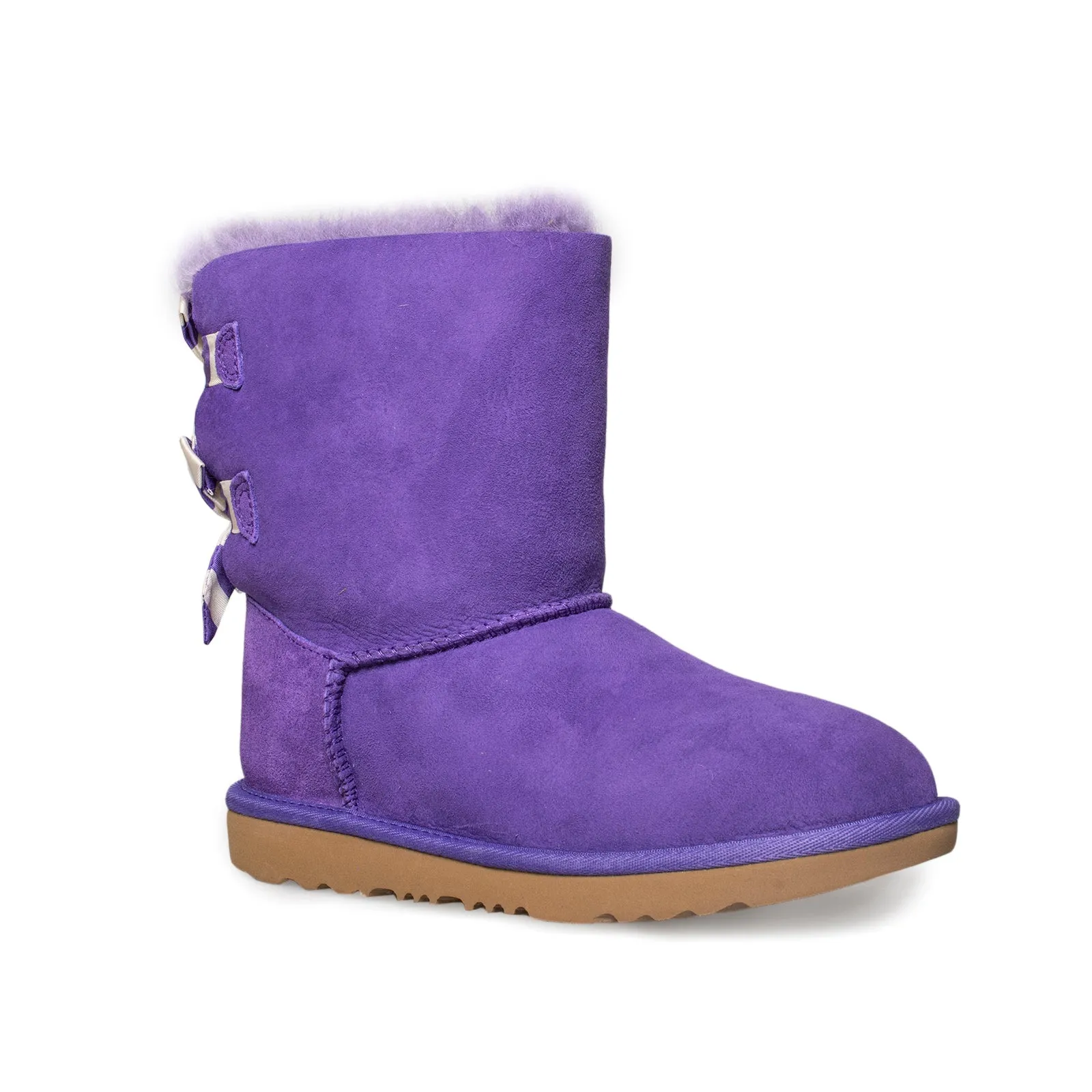 UGG Bailey Bow II Striped Violet Bloom Boots - Kid's