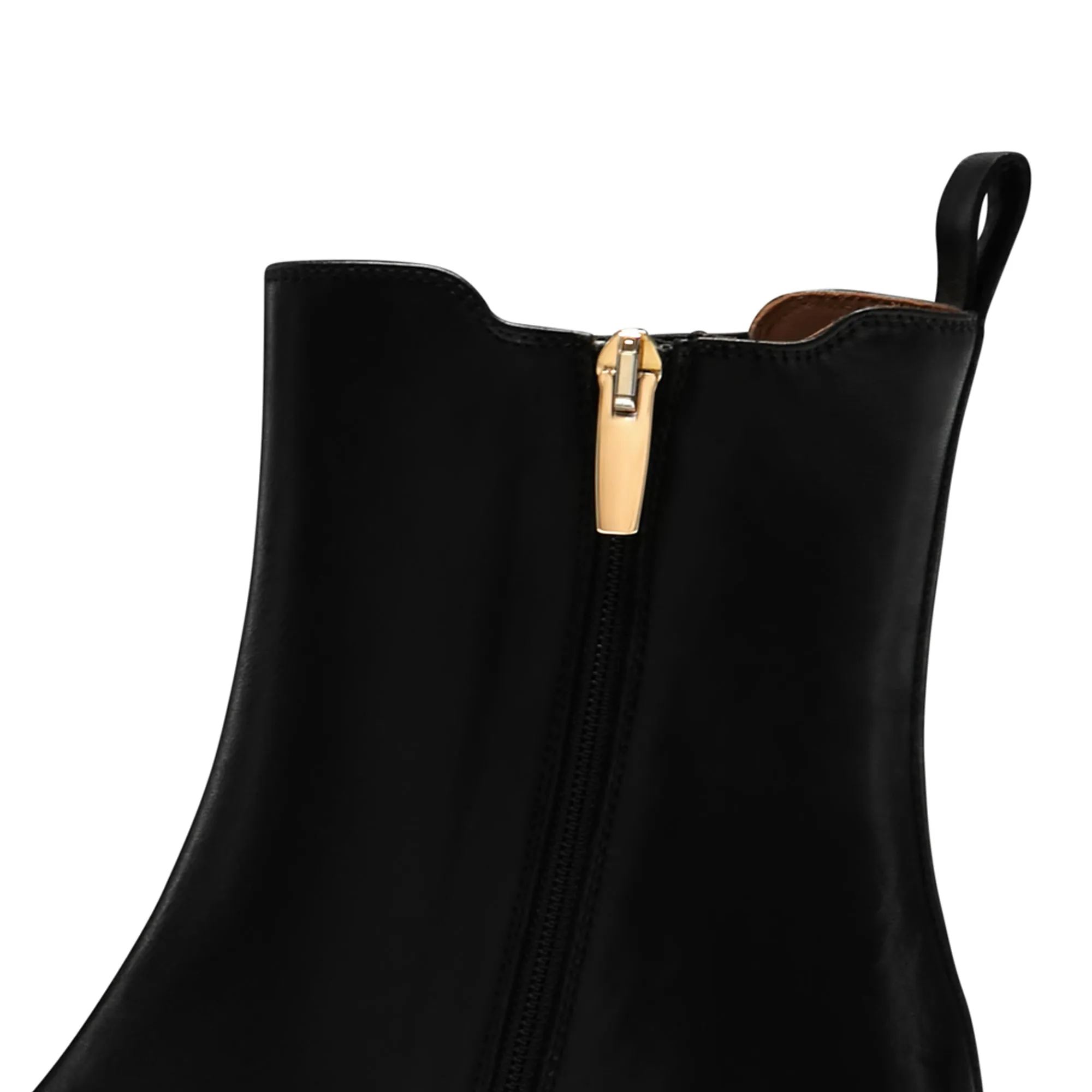 Vendôme Amandine black calfskin leather boots