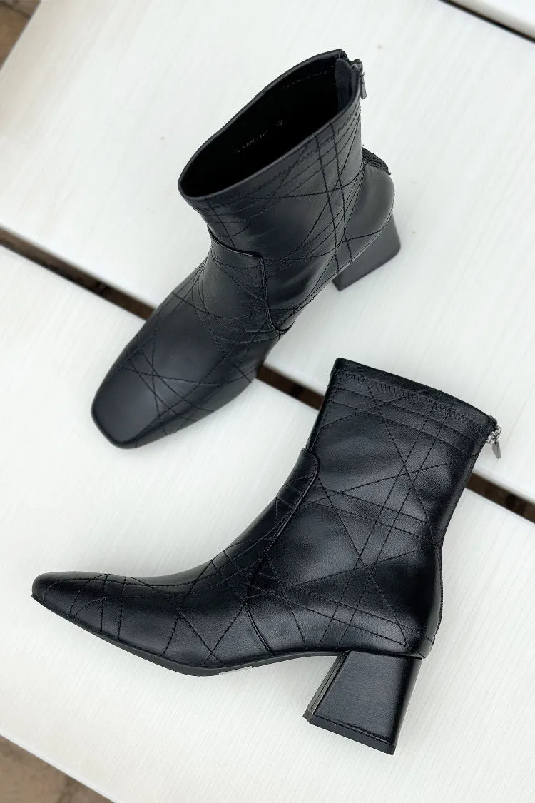 Vian Applique Leather Boots